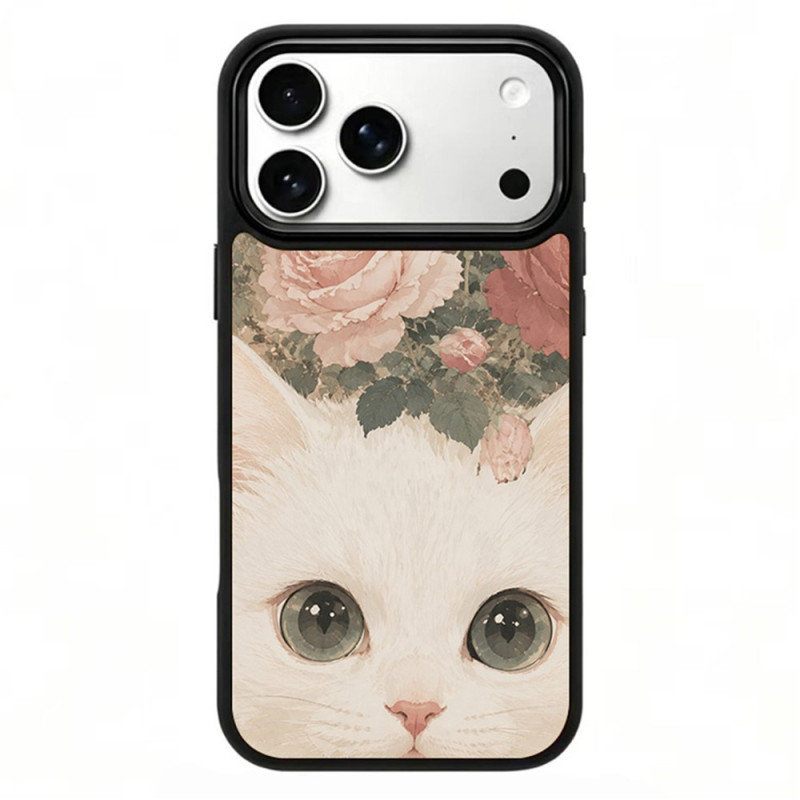 Magnetisch iPhone 18 Pro / 17 Pro-hoesje met Art Gallery-ontwerp met kat