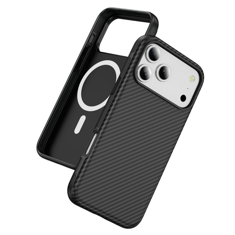 Magnetische iPhone 18 Pro / 17 Pro-hoes van koolstofvezel