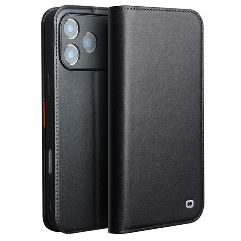 Flipcover voor iPhone 18 Pro, leer, QIALINO