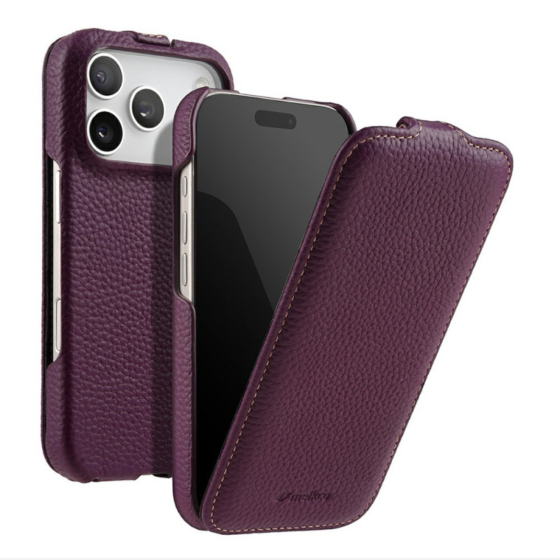 Housse iPhone 18 Pro / 17 Pro Magnétique Rabat Vertical MELKCO