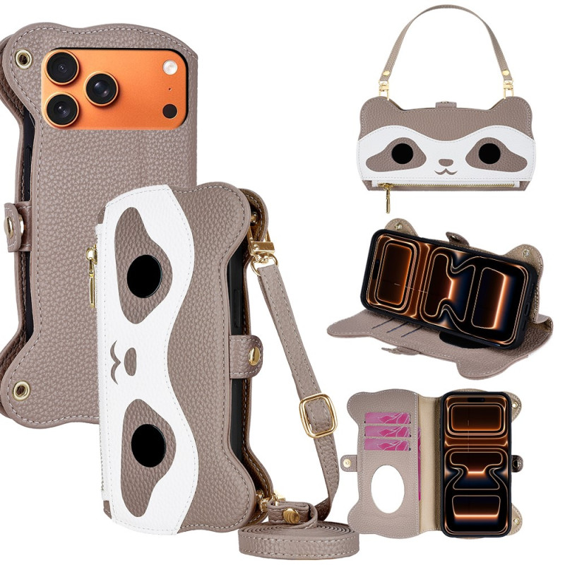 iPhone 18 Pro Max / 17 Pro Max-hoesje in wasbeer-stijl