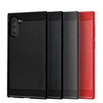 Samsung Galaxy Note 10 Geborsteld Koolstofvezel Hoesje MOFI Samsung Galaxy Note 10 Geborsteld Koolstofvezel Hoesje MOFI