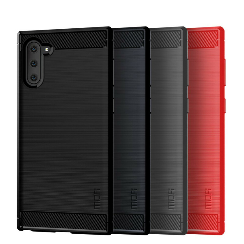 Samsung Galaxy Note 10 Geborsteld Koolstofvezel Hoesje MOFI