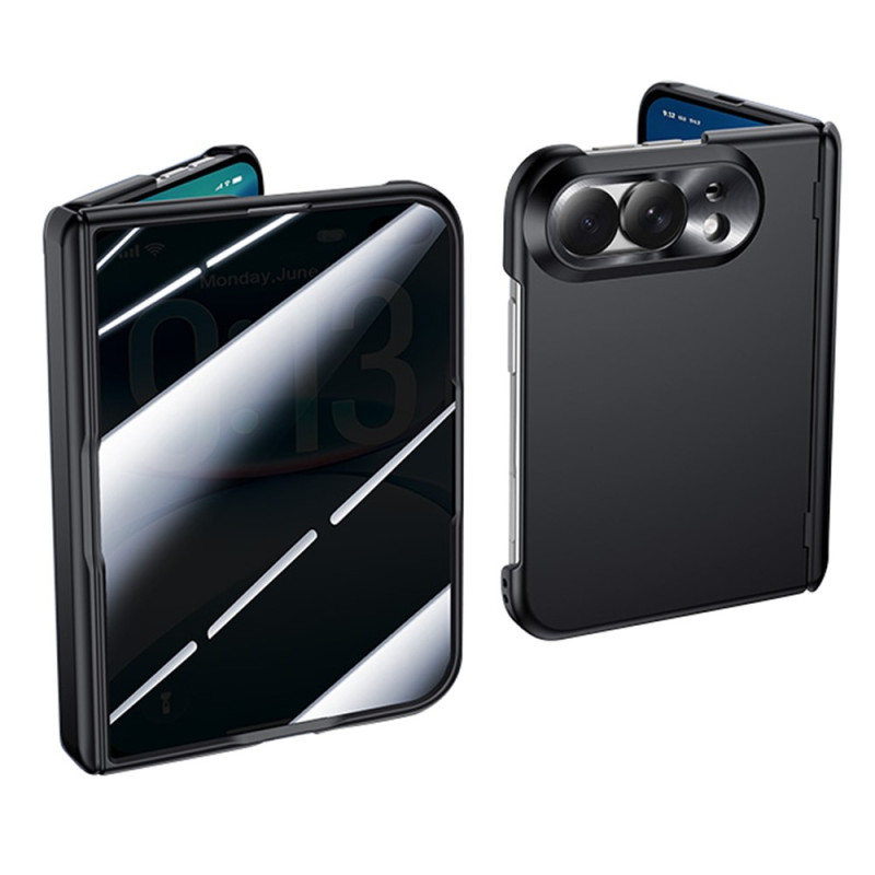 Coque iPhone Duo Fine avec Verre Anti-Espion Noire