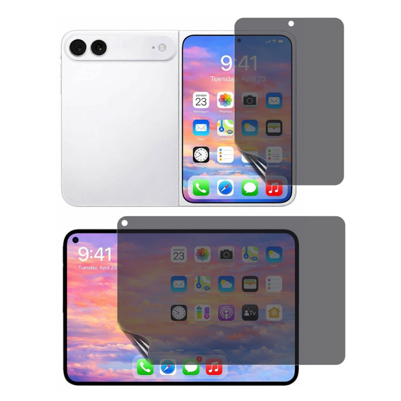 Films Hydrogel Anti-Espion Avant et Arrière iPhone Duo