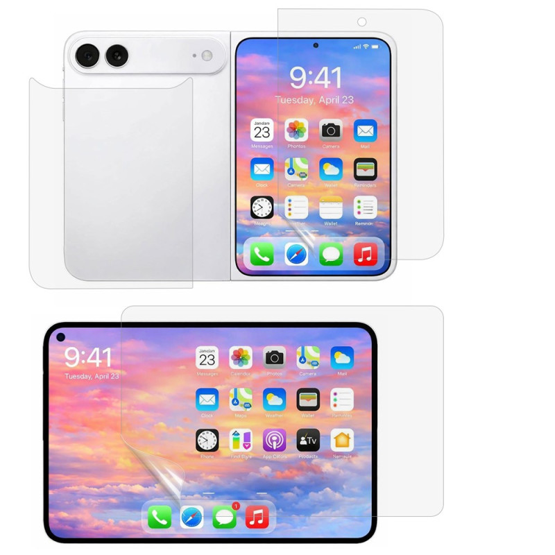 Films de Protection Avant et Arrière Transparents iPhone Duo