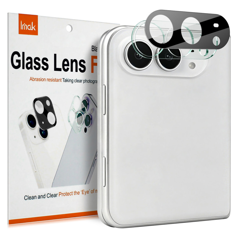 Lentille de Protection en Verre Trempé iPhone Duo (version noire)