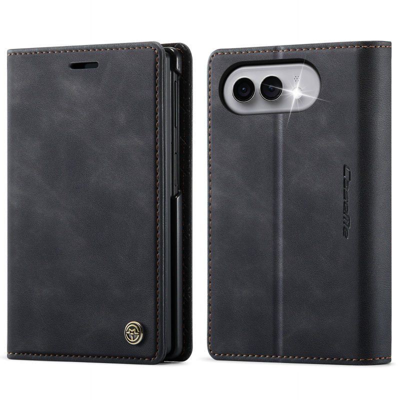 CASEME iPhone Duo-hoesje met suède-look