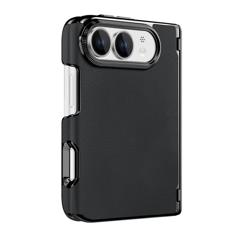 iPhone-hoesje met dubbele scharnieren, magnetische sluiting en ruitpatroon