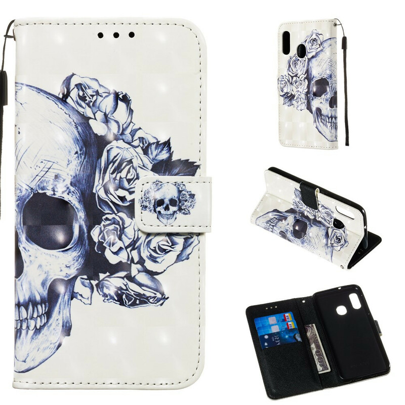 Samsung Galaxy A20e Schedel en gekruiste beenderen Case