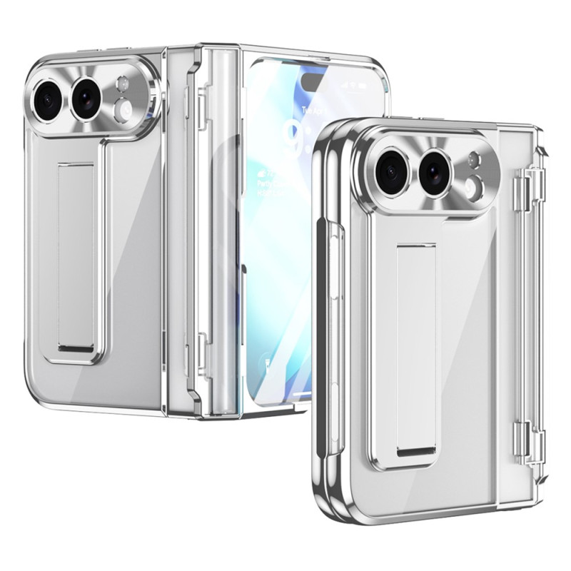 Doorzichtige iPhone Duo-hoes met standaard en screenprotector