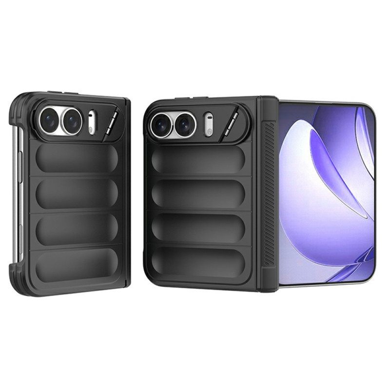 iPhone-hoesje met dubbele scharnier, magnetische sluiting en verborgen standaard