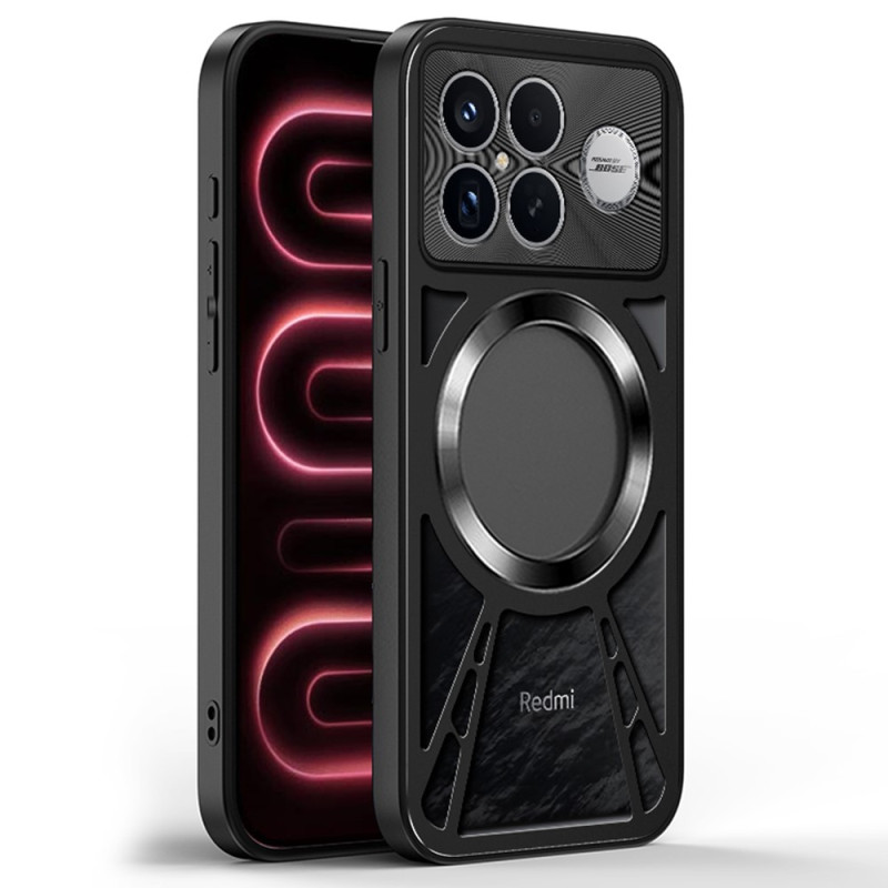Coque Poco F9 Ultra Magnétique Ajourée avec Bumper Métallique