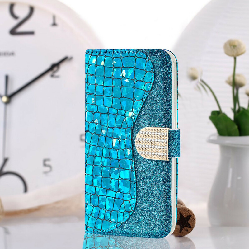 Samsung Galaxy A20e Croco Diamant Hoesje