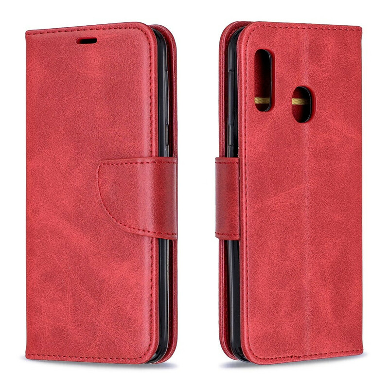 Samsung Galaxy A20e Hoesje Gladde Schuine Klep Samsung Galaxy A20e Hoesje Gladde Schuine Klep