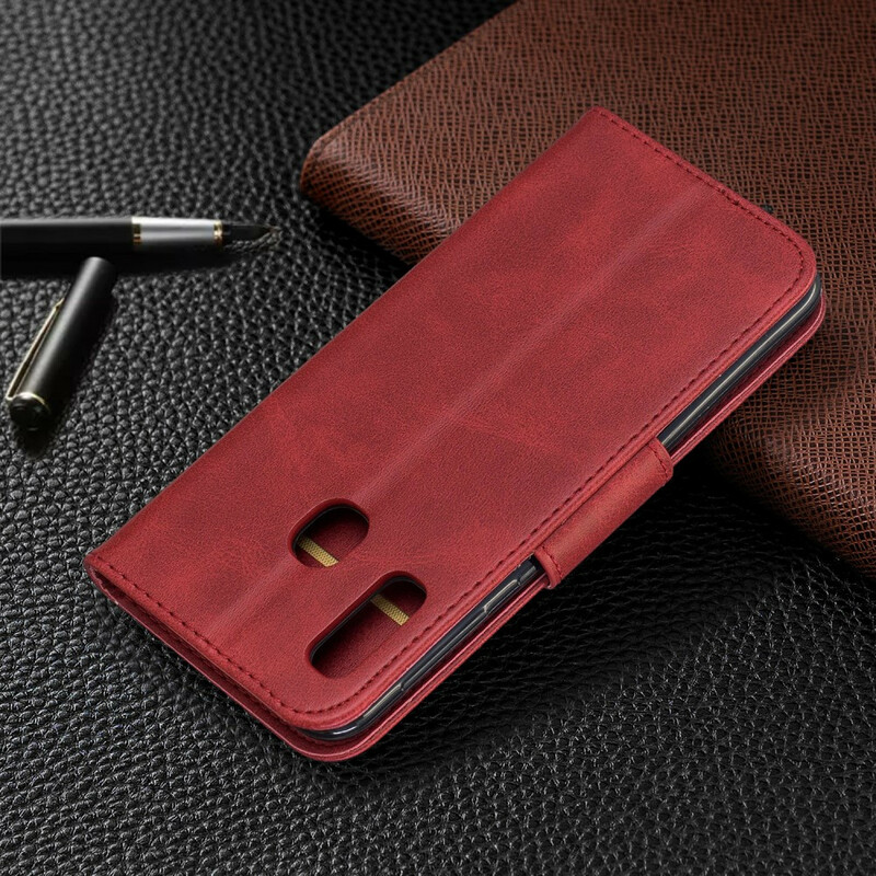Samsung Galaxy A20e Hoesje Gladde Schuine Klep Samsung Galaxy A20e Hoesje Gladde Schuine Klep