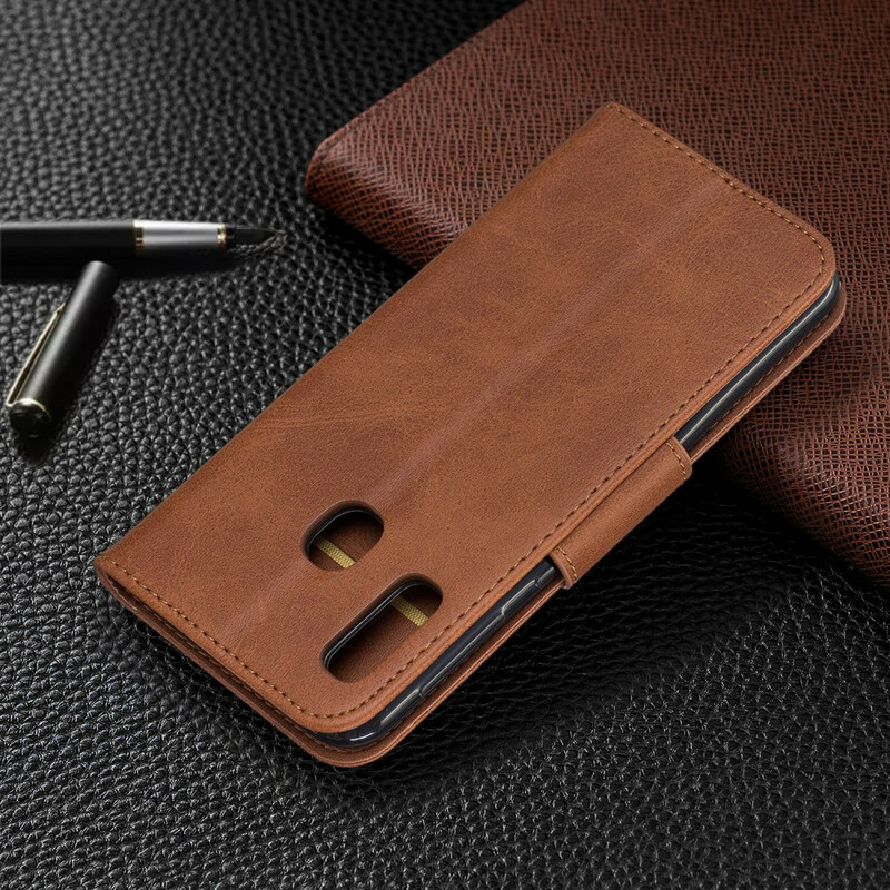 Samsung Galaxy A20e Hoesje Gladde Schuine Klep Samsung Galaxy A20e Hoesje Gladde Schuine Klep