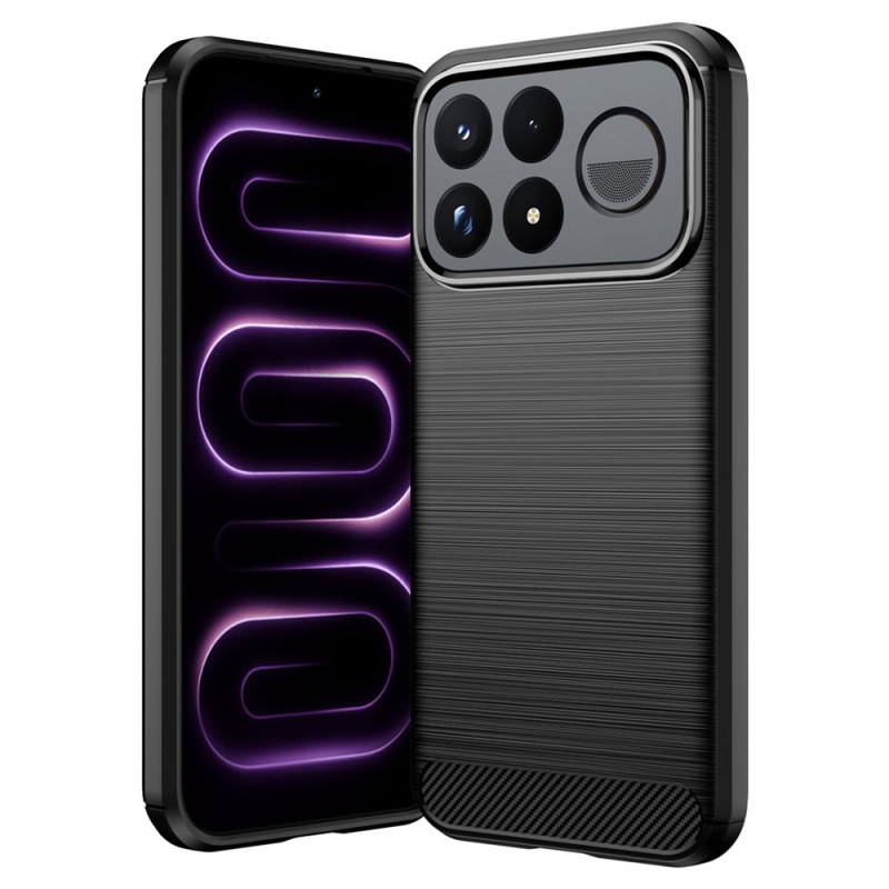 Poco F9 Ultra-hoesje van geborsteld koolstofvezel