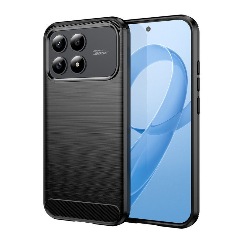 Poco F9 Pro-hoesje van geborsteld koolstofvezel