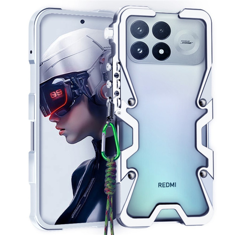 Poco F9 Ultra-hoesje van aluminium in mechanische stijl