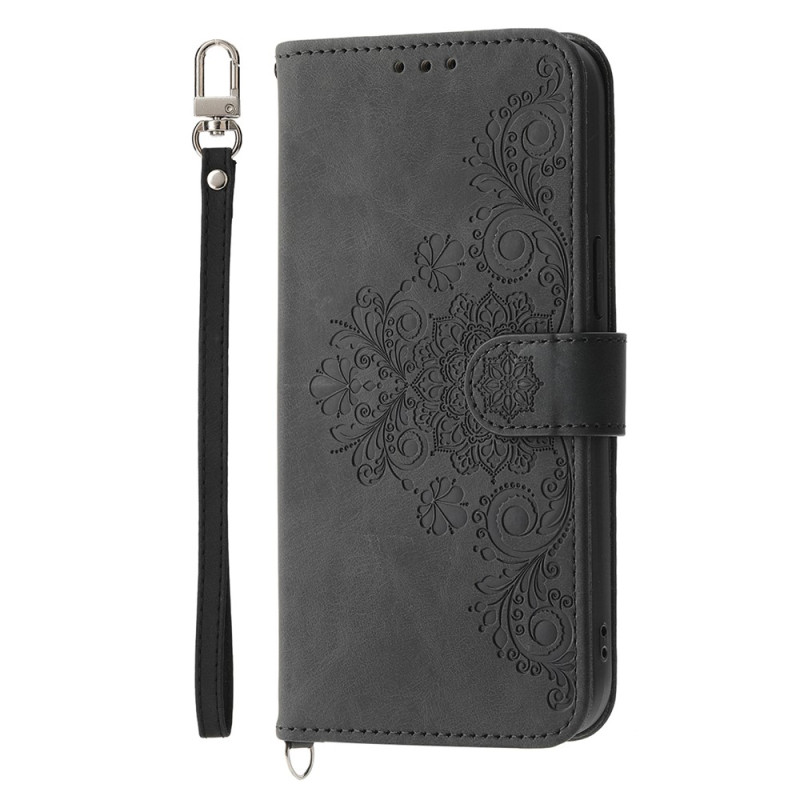 iPhone 18 Pro / 17 Pro-hoesje met suède-effect, kant en draagriempje