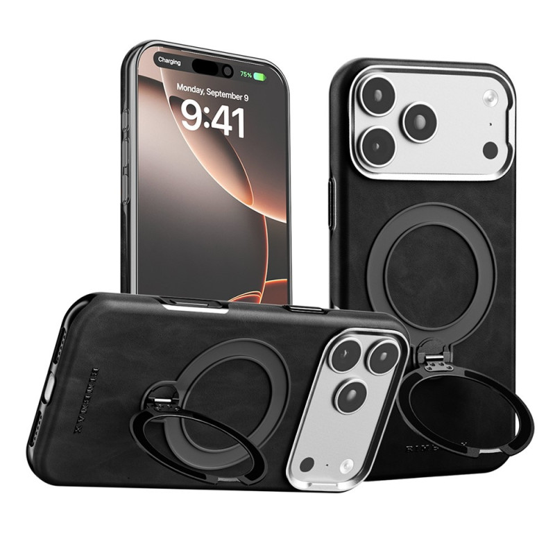 RIMBMAX magnetisch hoesje voor iPhone 18 Pro / 17 Pro met 360° draaibare houder