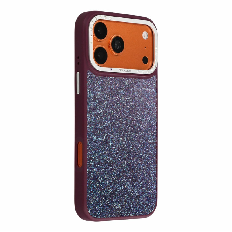 Magnetisch iPhone 18 Pro Max / 17 Pro Max-hoesje met structuur en strass-rand