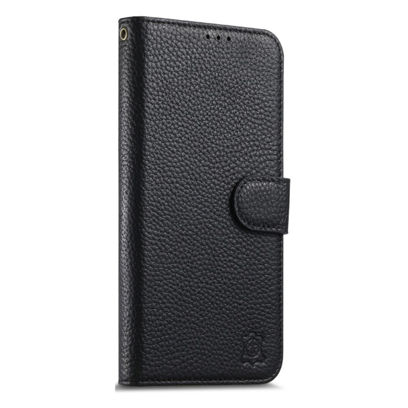 iPhone 18 Pro Max / 17 Pro Max-hoesje van gespleten litchi-leer