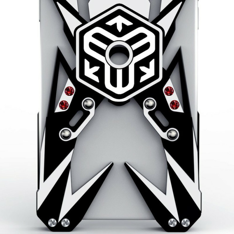 iPhone 18 Pro Max / 17 Pro Max-hoesje, mechanisch ontwerp van aluminium met houder