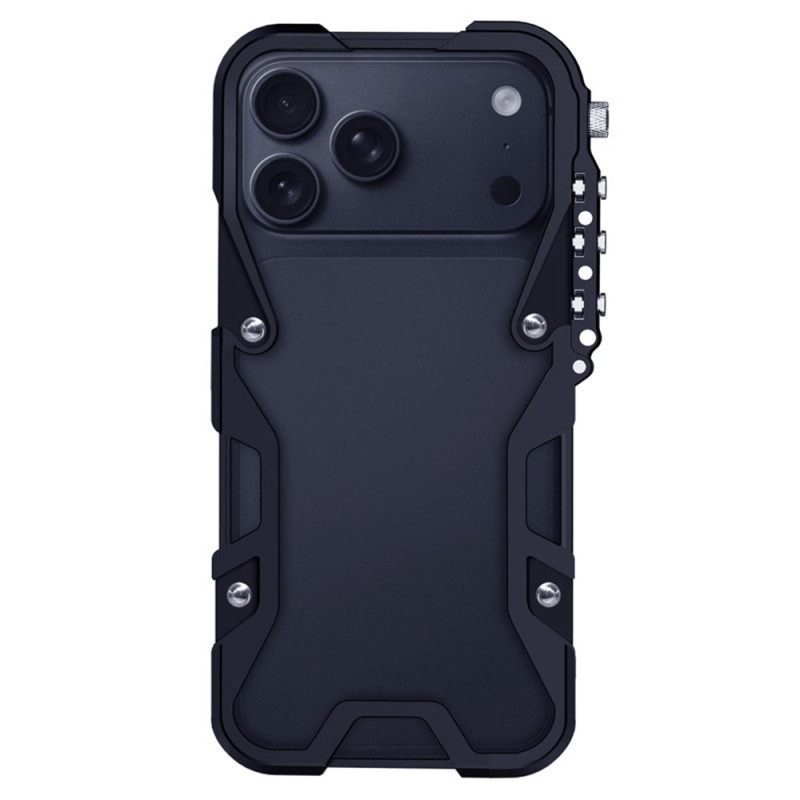 iPhone 18 Pro Max / 17 Pro Max-hoesje in mechanische stijl met polsbandje