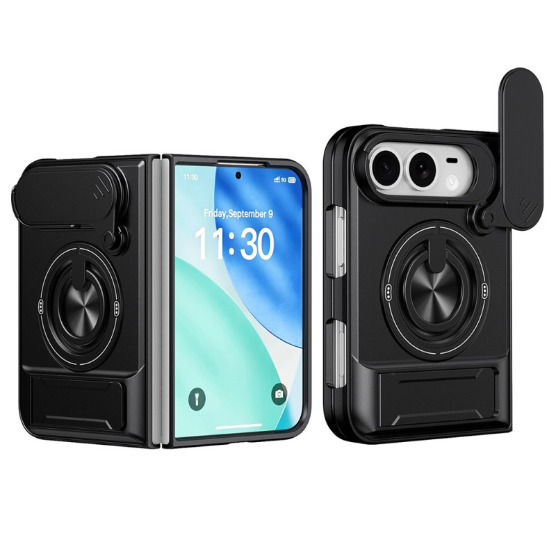 Magnetische iPhone-hoes Duo met camerakap en draaibare ring