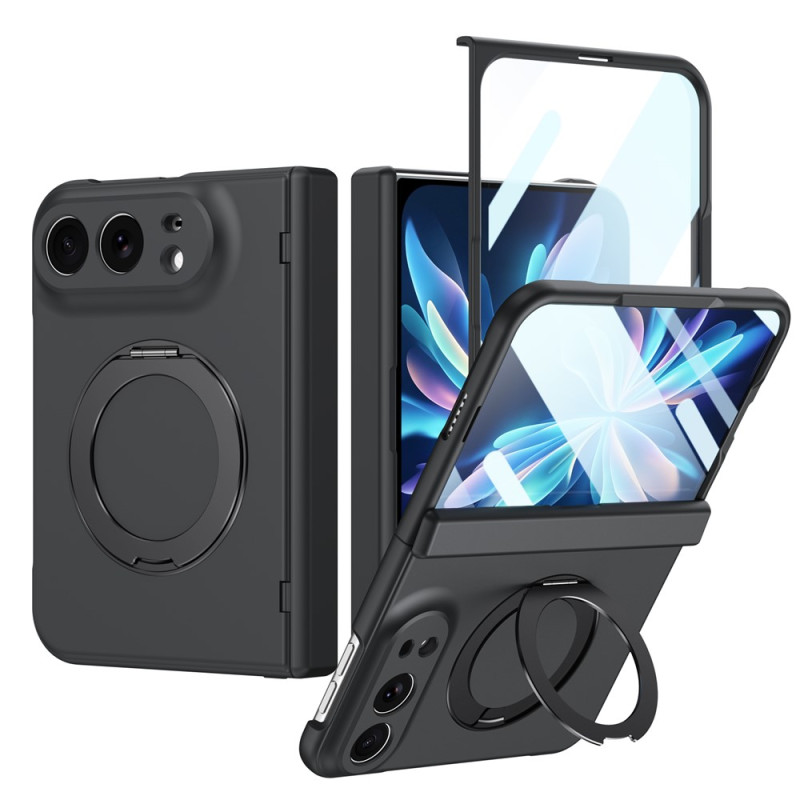 Magnetische iPhone-hoes Duo N52 met draaibare houder en glas