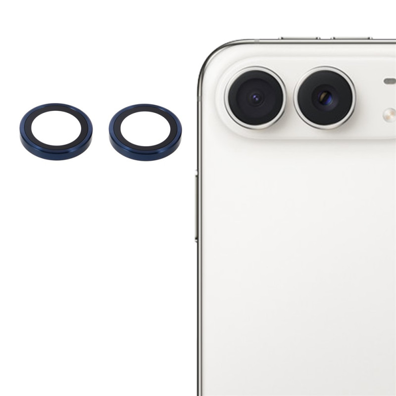Beschermglas van gehard glas voor iPhone met twee ringen