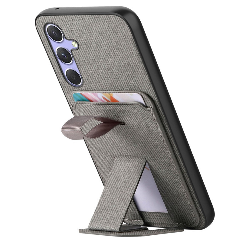 Samsung Galaxy A18 4G / A17 4G / 5G-hoesje met stoffenlook, kaarthouder en standaard
