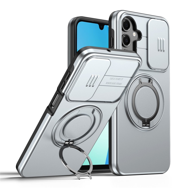 Magnetisch hoesje voor Samsung Galaxy A18 4G / A17 4G / 5G met cameraklepje en draaibare ring