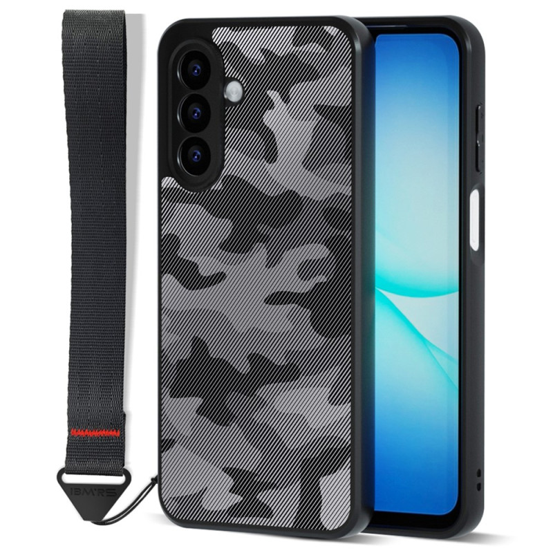 Schokbestendige hybride hoes voor de Samsung Galaxy A18 4G / A17 4G / 5G met polsband van IBMRS