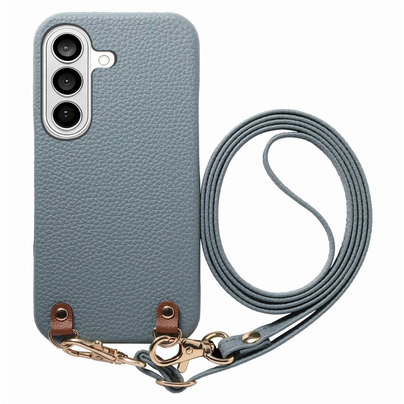 Samsung Galaxy A18 4G / A17 4G / 5G-hoesje met koord, lederen design