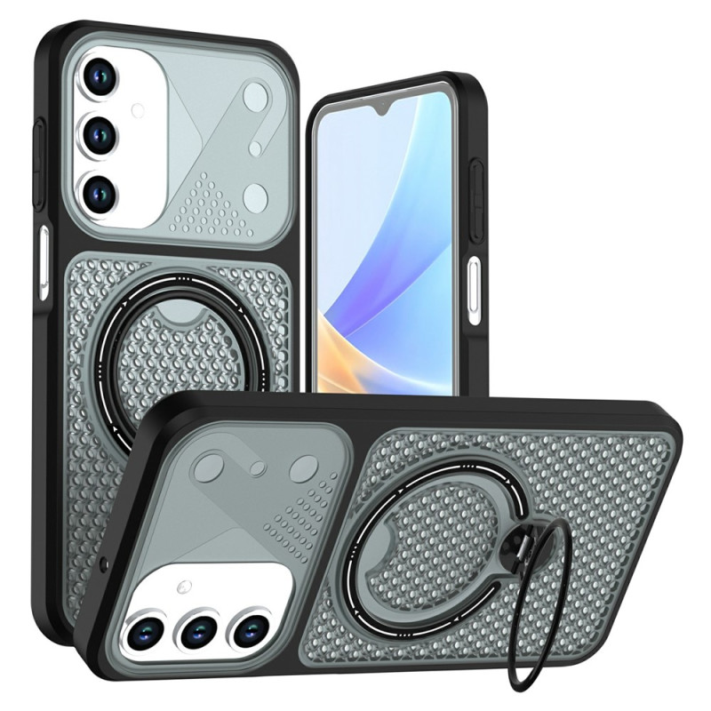 Samsung Galaxy A18 4G / A17 4G / 5G-hoesje met honingraatstructuur en draaibare bevestigingsring