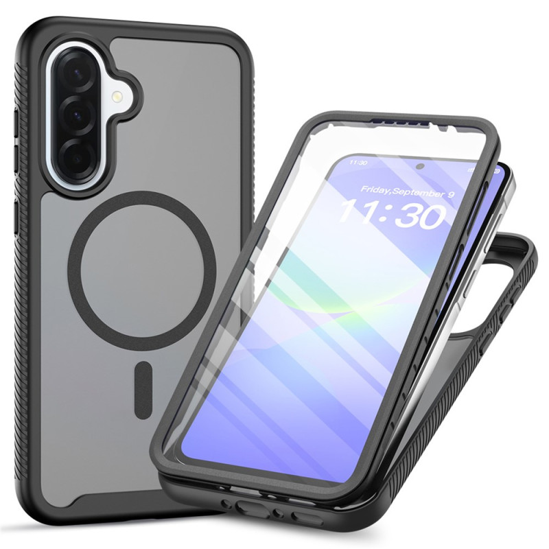 3-in-1 magnetisch hoesje voor de Samsung Galaxy A18 4G / A17 4G / 5G met schermbeschermfolie