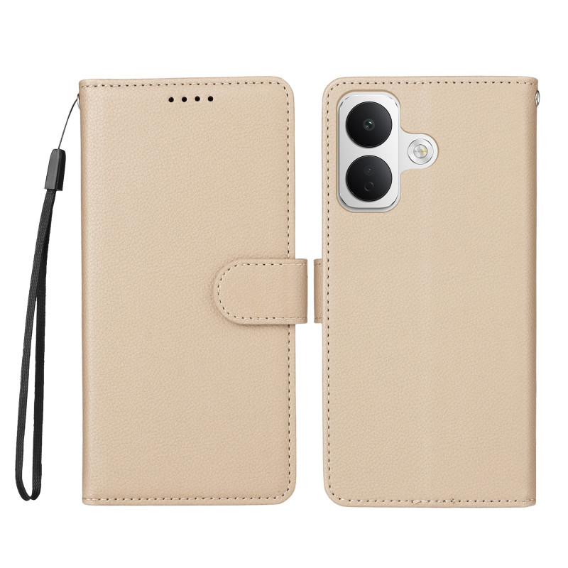 Poco X8 5G-hoesje van imitatieleer, effen