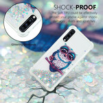 Samsung Galaxy A70 Hoesje Mevrouw Uil Glitter Samsung Galaxy A70 Hoesje Mevrouw Uil Glitter