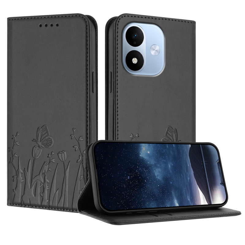 Hoesje voor Xiaomi Redmi Note 17 5G / 4G met tulpen en vlinders