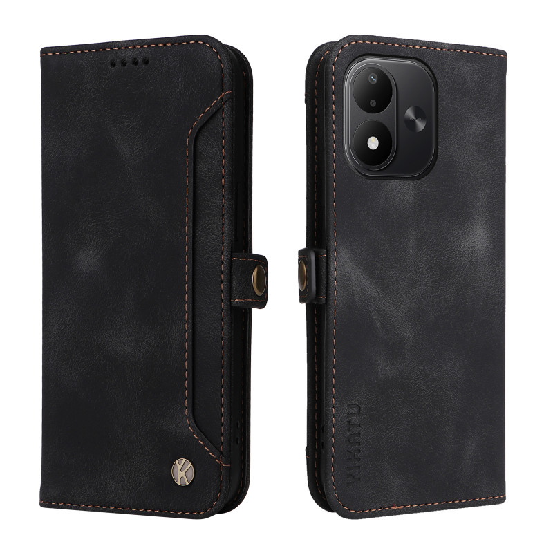 Xiaomi Redmi Note 17 5G / 4G-hoesje in portemonnee-stijl met buitenvak voor pasjes