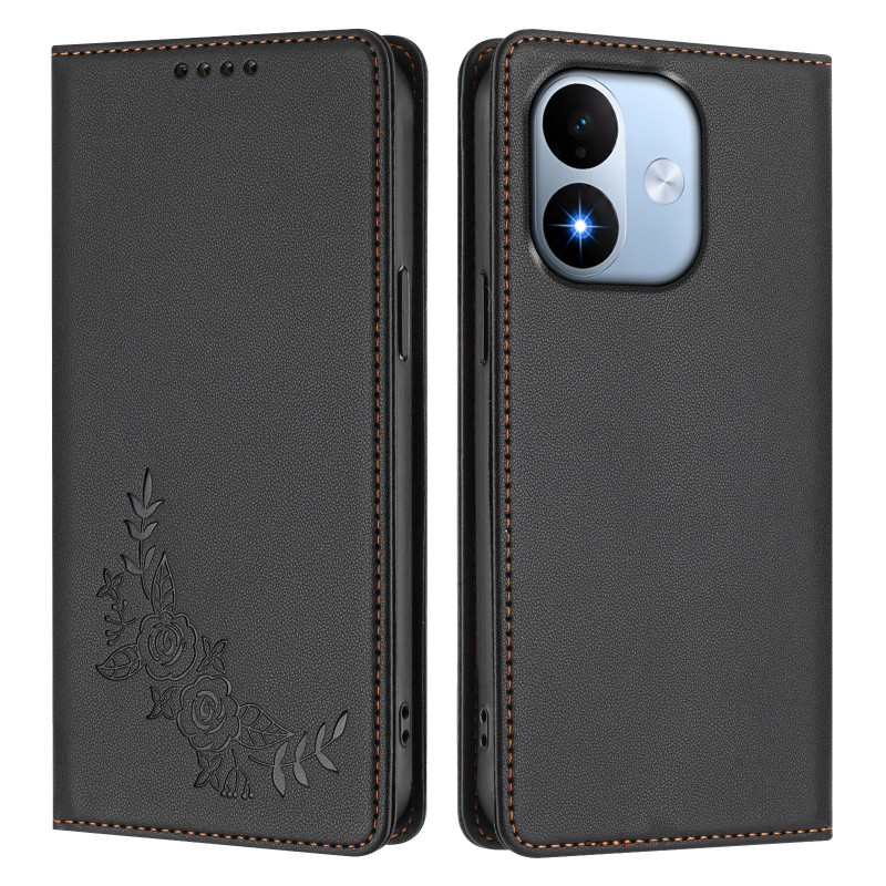 Flipcover Xiaomi Redmi Note 17 5G / 4G met pioenrozen