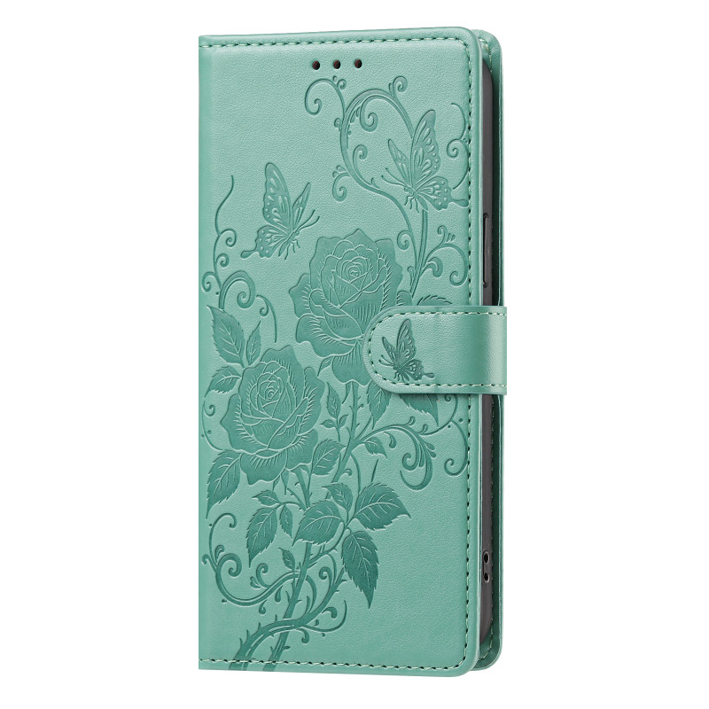 Hoesje voor Xiaomi Redmi Note 17 5G / 4G met rozen en vlinders