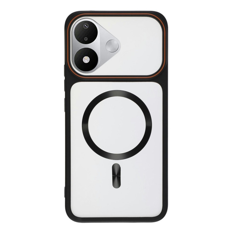 Xiaomi Redmi Note 17 5G / 4G-hoesje met transparante, matte achterkant en magnetische plaat
