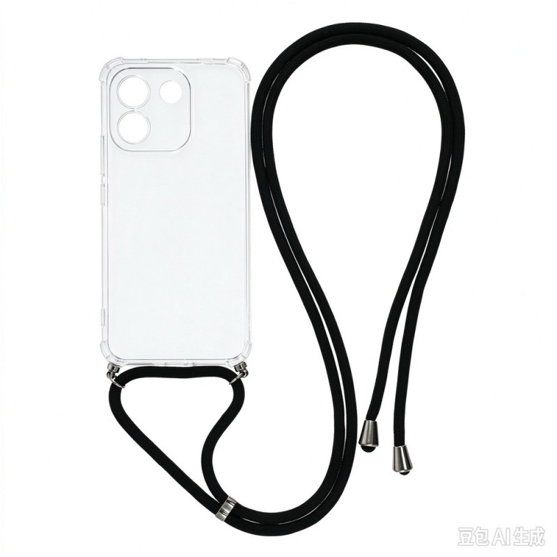 Doorzichtige hoes met koord voor de Xiaomi Redmi Note 17 Pro Max 5G