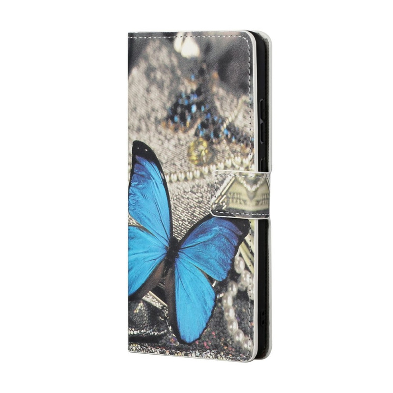 Hoesje voor Xiaomi Redmi Note 17 Pro Max 5G met blauwe bloemen