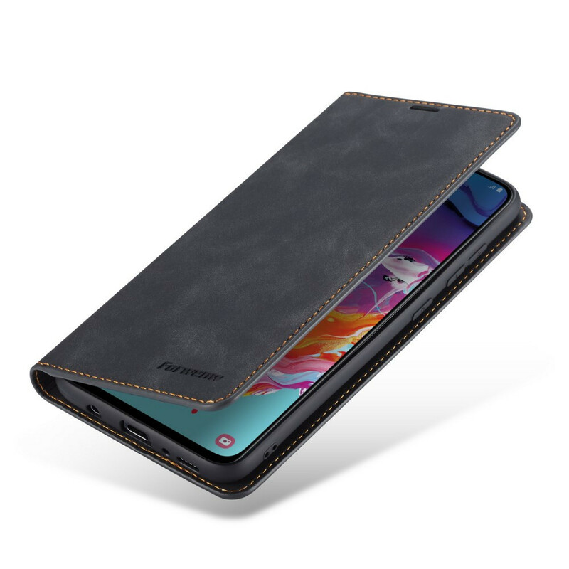 Flip cover Samsung Galaxy A70 Leder Effect VOORWENW