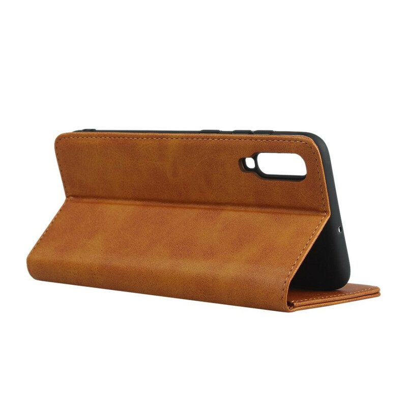 Flip cover Samsung Galaxy A70 Lederen Stijl Soberheid